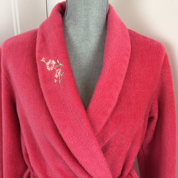 Vintage Robe & Nightie sz M-L - Fuchsia - Picture 2 of 14